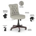 thumbnail image 4 of Bush Furniture Fairview Mid Back Tufted Office Chair in Light Gray Fabric, 4 of 5