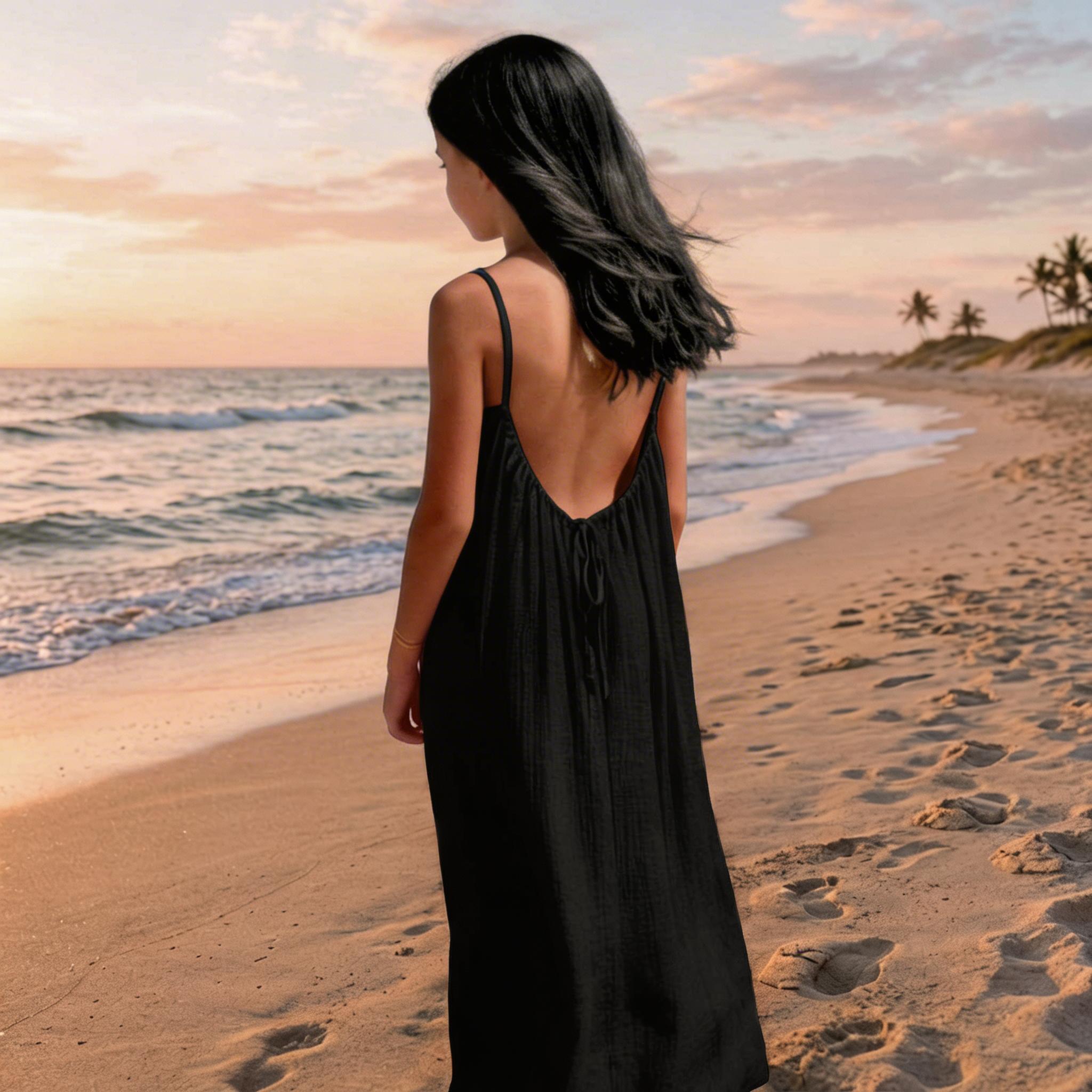 cute low back dresses Slony Low Back Mini Dress in Black Lycra