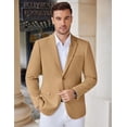thumbnail image 3 of COOFANDY Men's Knit Blazer Business Dress Suit Jacket Slim Fit Stretch Sport Coat, 3 of 7