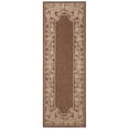 thumbnail image 4 of SAFAVIEH Courtyard Claire Rooster Indoor/Outdoor Runner Rug, 2'3" x 10', Chocolate/Natural, 4 of 10