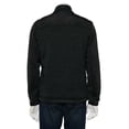 thumbnail image 2 of Men's Apt. 9® Sherpa-Lined Mock Neck Marled Sweater Fleece Jacket B4HP (Regular,2XL,Mineral Black), 2 of 3
