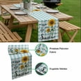 thumbnail image 5 of Sunflower Table Runner - 48 Inch Long, Kitchen Dining Table Runner Dresser Scarves, Teal Green Check You Are My Sunshine Bee Farmhouse Decor for Coffee Tables Wedding Party Banquet, 5 of 8
