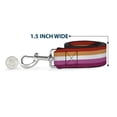 thumbnail image 6 of Buckle-Down Pet Leash, Dog Leash, Flag Lesbian Five Stripe Oranges White Pinks, 6 Feet Long 1.0 Inch Wide, 6 of 6