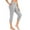 Grey, variant on PEASKJP Women's Cotton Leggings High Waisted Crossover Workout Lounge Bell Bottom Jazz Dress Pants, Black M