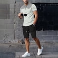 thumbnail image 2 of Klisyaur Mens Color Block Shirts Collared Casual Fashion Comfortable Breathable Summer Business Tops with Button, 2 of 5