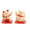 thumbnail image 2 of Gonyscag Solar Powered Cute Waving Cat Good Luck Wealth Welcoming Cats Home Display Car Decor(Yellow), 2 of 8
