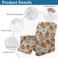 thumbnail image 5 of Xixirimido Turkey Pumpkins Mushroom Recliner Chair Cover 4-Pieces Lazyboy Cover for Recliner Chair with Storage Pockets Furniture Protector for Living Room Thanksgiving, 5 of 8