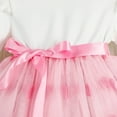 thumbnail image 4 of Little Girl Easter Dresses Short Sleeved Small Floral Princess Style Summer Princess Dress for Teens Casual Spring Dress (White,9-12 Months), 4 of 6