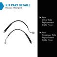 thumbnail image 2 of Trq Juego De Mangueras De Freno Compatible Con Buick Encore 2014-2018 2015-2017 Chevrolet Trax, 2 of 5