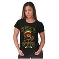 thumbnail image 4 of Reggae Roots Rastafari Teddy Bear Womens Slim Fit Graphic Tee Brisco Brands S, 4 of 5
