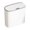 Gray White, variant on hengtong Automatic Garbage Bucket 14L Capacity Recycling Rubbish Basket Garbage Waste Bin Gray White