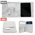 thumbnail image 3 of MoKo 9-11 Inch Tablet Sleeve Case, Fits 11inch iPad Air M3, iPad A16 2025, Pro 11 M4, iPad 10/9/8/7th, Galaxy Tab S9/S8/A8/A7, Protective Bag Carrying Case with Pocket,Gray White, 3 of 6