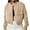 *Khaki, variant on ClodeEU Women's Cropped Lightweight Bomber Jacket With Pockets,Fashion Casual Button Casual Coat Navy,Womens Plus XXL