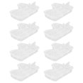 thumbnail image 1 of Caja de almacenamiento organizadora de joyas, organizador de pendientes transparente a prueba de polvo con múltiples compartimentos, 8 Uds., 1 of 8