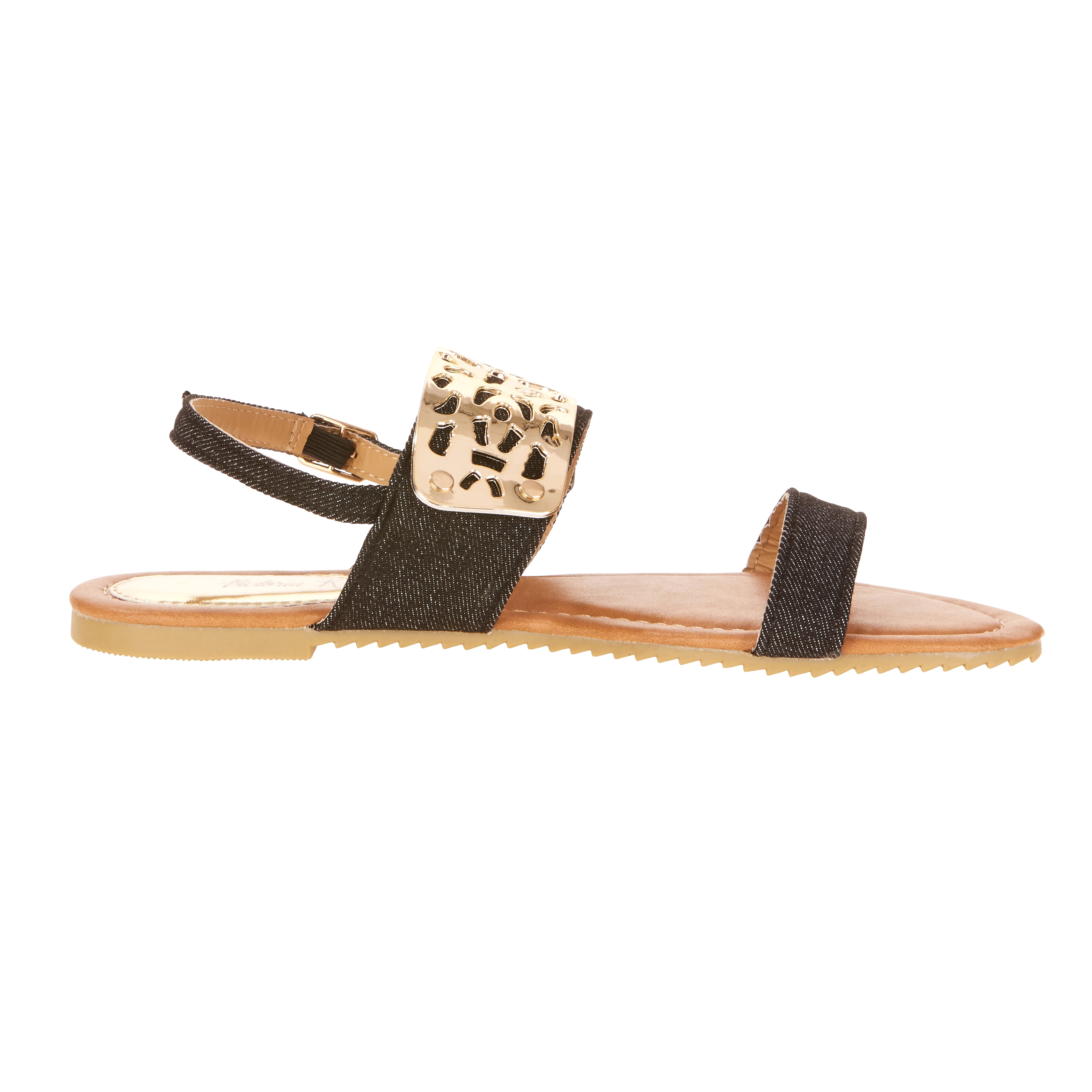 Victoria K Women's Gold Cuff Fashion Sandals