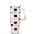 thumbnail image 2 of Cactus 40 Oz Tumbler with Handle Lid and Straw, Stainless Steel Double Walled Vacuum Insulated Cup, Cute Anniversary Wedding Birthday Gifts Tumbler for Women Men Friends Outdoor Indoor, 2 of 7