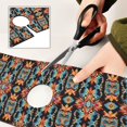 thumbnail image 6 of Yayeee Faucet Mat for Kitchen Sink 14.7" Diatomite Long Splash Guard Pad, Blue Geometric, 6 of 7