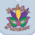 thumbnail image 4 of Inktastic Mardi Gras Princess Girls Baby Bib, 4 of 4