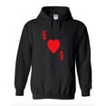 thumbnail image 2 of KiraKira King of Hearts Playing Card Shirt, Valentine's Day Hoodie, Red Love Sweatshirt, 2 of 5