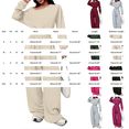 thumbnail image 3 of Womens 2 Piece Outfits Off The Shoulder Long Sleeve Tops and Wide Leg Sweatpant Sets,Oversized Tracksuit Outfits,Fashion Lounge Wear Sets,Jogger Loose Loungewear Gym Fitness Activewear Set Light Ashy, 3 of 8