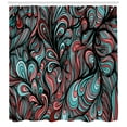 thumbnail image 3 of Ambesonne Art Shower Curtain, Shapes with Dim Colors, 69"Wx70"L, Multicolor, 3 of 3