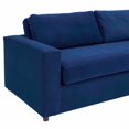 thumbnail image 6 of Sofa Couch, Blue Navy, Velvet, Living Kitchen Cafe Bistro Hospitality Restaurant, Modern Contemporary Boutique HB34507, 6 of 8