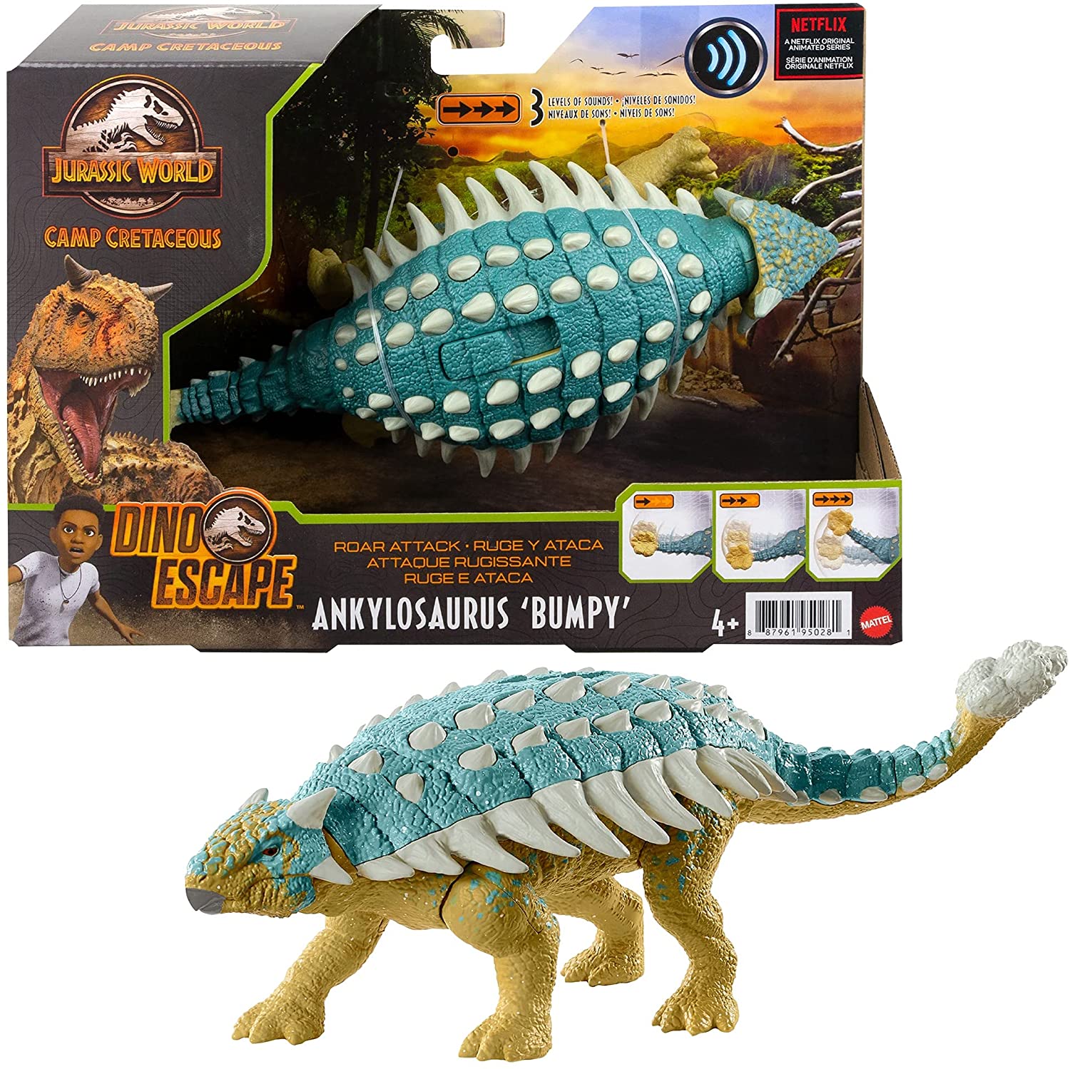 jurassic world roar attack ankylosaurus bumpy