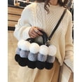thumbnail image 3 of CoCopeaunt Quilted Shoulder Bag Fuzzy Plush Handbag Crossbody Bag Fashion Cozy Hobo Bag, 3 of 7