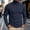 Navy, variant on Men's Stretch Muscle Tshirts Turtleneck Long Sleeve Knit Tees Casual Slim Fit Basic Shirt Tops Business Casual Workwear
