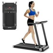 SurperFit  Electric Treadmill Compact Walking Running Machine w/APP Control Speaker