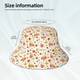 thumbnail image 3 of KLL Autumn Bucket Hat for Women Men Packable Travel Beach Sun Hat Outdoor Rave Accessories Reflective Fisherman Cap, 3 of 7