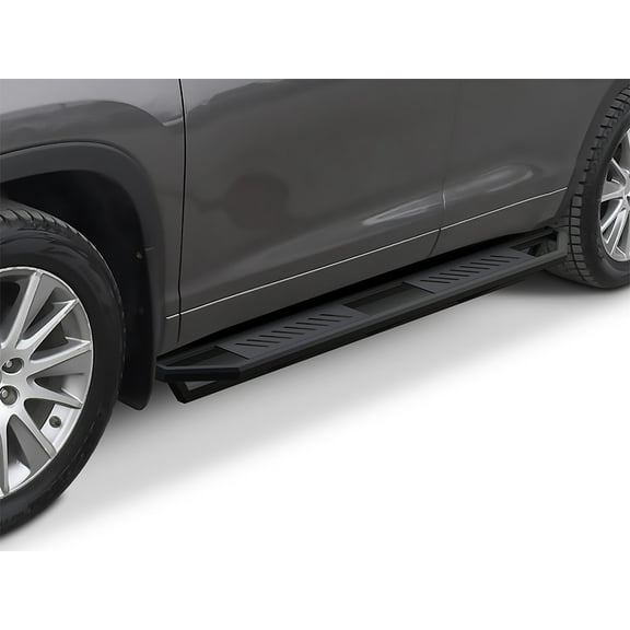 APS Stainless Steel 6.5in Side Bars Square Tube Compatible with Toyota Highlander 14-19