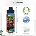 thumbnail image 4 of Mario Sports Botella de agua aislada de acero inoxidable Taza portátil Botella de agua al aire libre Moda Viajes Fitness Estudiante\r\n Talla única., 4 of 7