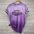 thumbnail image 2 of Yubnlvae Memory Awareness Matter T-Shirts - Inspirational Casual Cotton Tops (Everyday Wear, Slogan Design) Purple XL, 2 of 4