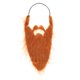 thumbnail image 1 of Maquillaje de barba larga falsa, disfraz novedoso con cuerda elástica para Papá Noel navideño. Marrón 44cm, 1 of 9