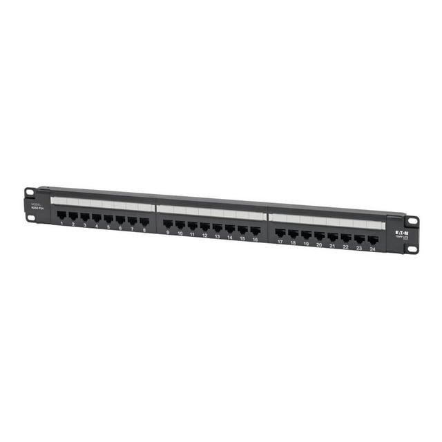 Tripp Lite N252-p24 24-port 1u Rack-mount Cat6 Patch Panel - Poe+ Compliant - 24 Port(s) - 24 X Rj-