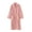 Pink, variant on Clothing 2025 Women Robes Under $10 Womens Long Fleece Robe Fuzzy Cozy Warm Bathrobe Shawl Collar Spa Robe Laddies Textured House Coat