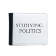 thumbnail image 1 of Short Phrase Studying Politics Flip Bifold Faux Leather Wallet  Multi-Function Card Purse, 1 of 4