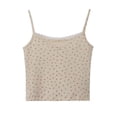 thumbnail image 3 of Women Tanks & CamisFloral Sleeveless Strappy Camisole Ruched Bust Frill Crop Cami Tops, 3 of 5