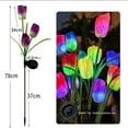 thumbnail image 2 of 2pcs Solar Garden Lights Outdoor Waterproof Solar Powered Tulip Flower Stake Lights For Pathway Garden Backyard Lawn Decor, 2 of 9