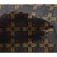 thumbnail image 4 of oneOone Viscose Chiffon Fabric Check & Triangle Ikat Printed Fabric 1 Yard 42 Inch Wide, 4 of 4