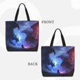 thumbnail image 2 of Balery Red And Blue Fire Dragon Bolsa de Mano para Mujeres con Cremallera, Bolsa de Gimnasio con Compartimentos, Bolsa para Laptop, Bolsa para Trabajo, 2 of 7
