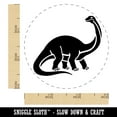 thumbnail image 2 of Brontosaurus Dinosaur Self-Inking Rubber Stamp Ink Stamper - Pink Ink - Small 3/4 Inch, 2 of 7