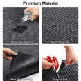 thumbnail image 5 of Qunbio Commercial Carpet Runner, 3' x 10' Commercial Rugs with Rubber Edge, Non-Slip Hallway Runner Rug for Indoor Outdoor High Traffic Areas, Gray, 5 of 9