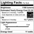 thumbnail image 5 of Satco Nuvo 75W Equivalent Warm White A19 Medium Frosted LED Light Bulb (4-Pack), 5 of 9