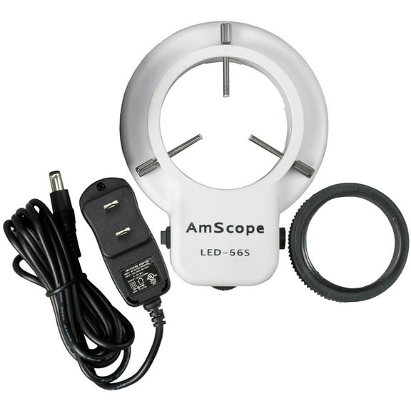 AmScope 56 LED Microscope Ring Light with Dimmer New