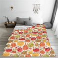thumbnail image 5 of Honeii Cute Colorful Pumpkins Print Fleece Blanket - Throw Blanket for Bed, Sofa, Couch, Camping, and Travel , Microplush Ultra Soft Warm Blanket-40"x30", 5 of 7
