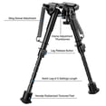 thumbnail image 5 of 6-9 Inch Tactical Adjustable Legs Benchrest Hunting Bipod For Sling Stud, 5 of 5