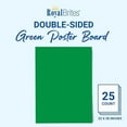 thumbnail image 2 of Royal Brites Green Poster Board, High Quality 2-Sided 22"x28" , pack of 25, 2 of 5