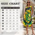 thumbnail image 3 of HELLHERO Sleeveless Sundress with Butterfly Print, Asymmetric Hem Midi Dress for Casual Work and Holiday Wear, 3 of 8